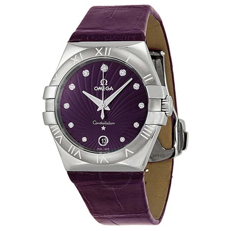 omega watch purple|omega constellation price guide.